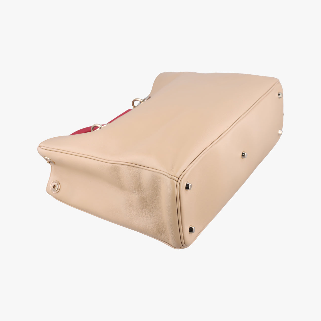 Diorissimo Beige×Red Leather 09-MA-0172ディオリッシモ ベージュ×レッド レザー 09-MA-0172