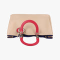 Diorissimo Beige×Red Leather 09-MA-0172ディオリッシモ ベージュ×レッド レザー 09-MA-0172