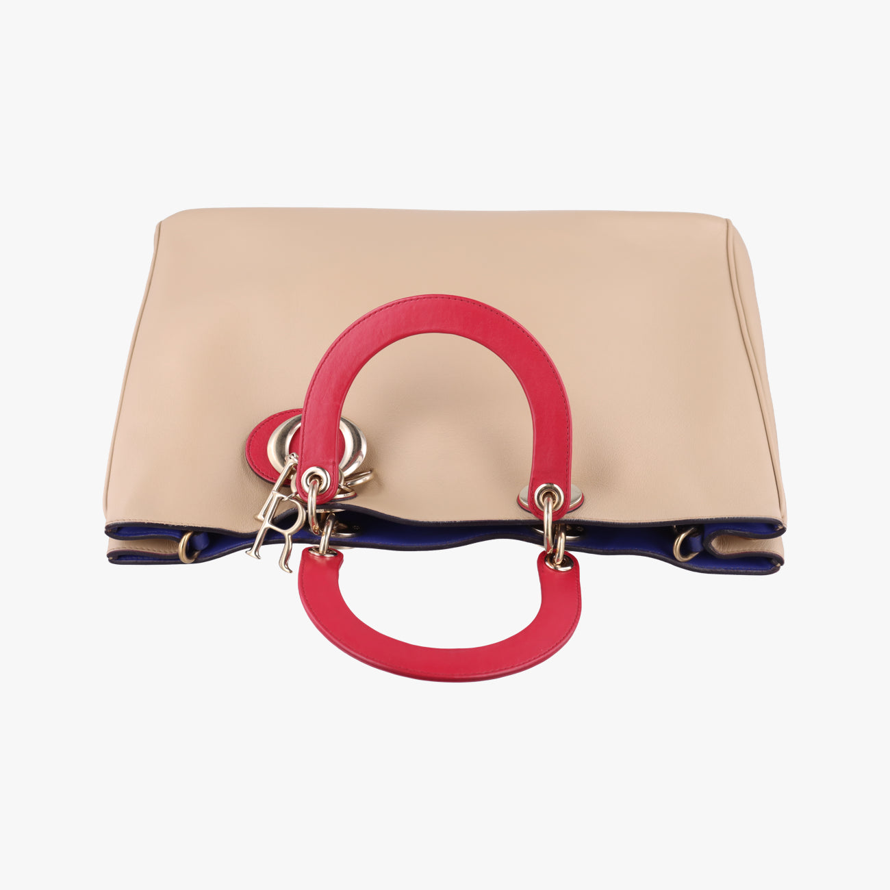 Diorissimo Beige×Red Leather 09-MA-0172ディオリッシモ ベージュ×レッド レザー 09-MA-0172