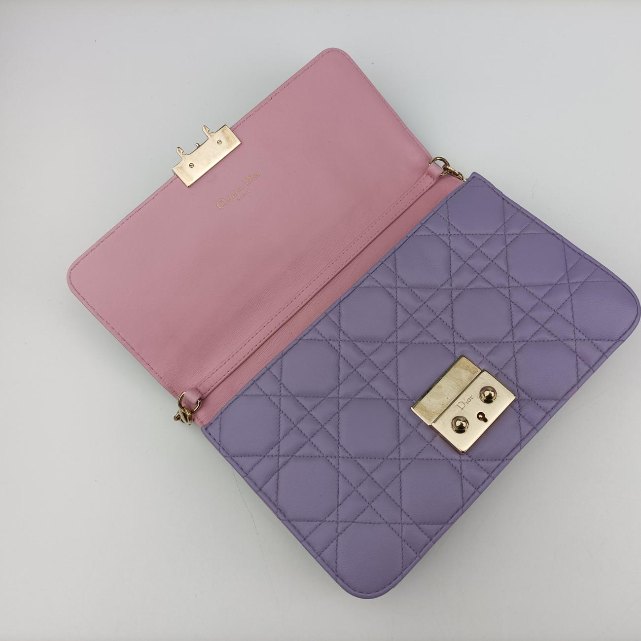 Cannage New Lock Purple x Light Purple lambskin 12-MA-0175カナージュ ニューロック パープル×ライトパープル ラムスキン 12-MA-0175