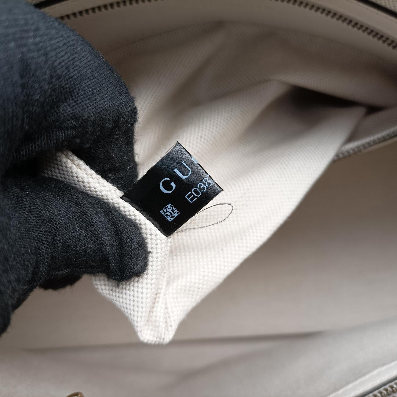 Ophidia White×Black×Red Leather 715666 E038701950オフィディア ホワイト×ブラック×レッド レザー 715666 E038701950