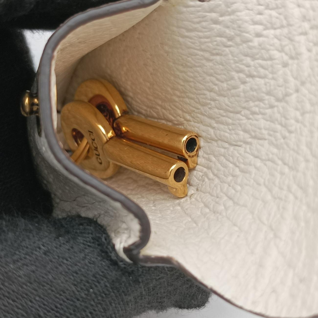 Ophidia White×Black×Red Leather 715666 E038701950オフィディア ホワイト×ブラック×レッド レザー 715666 E038701950