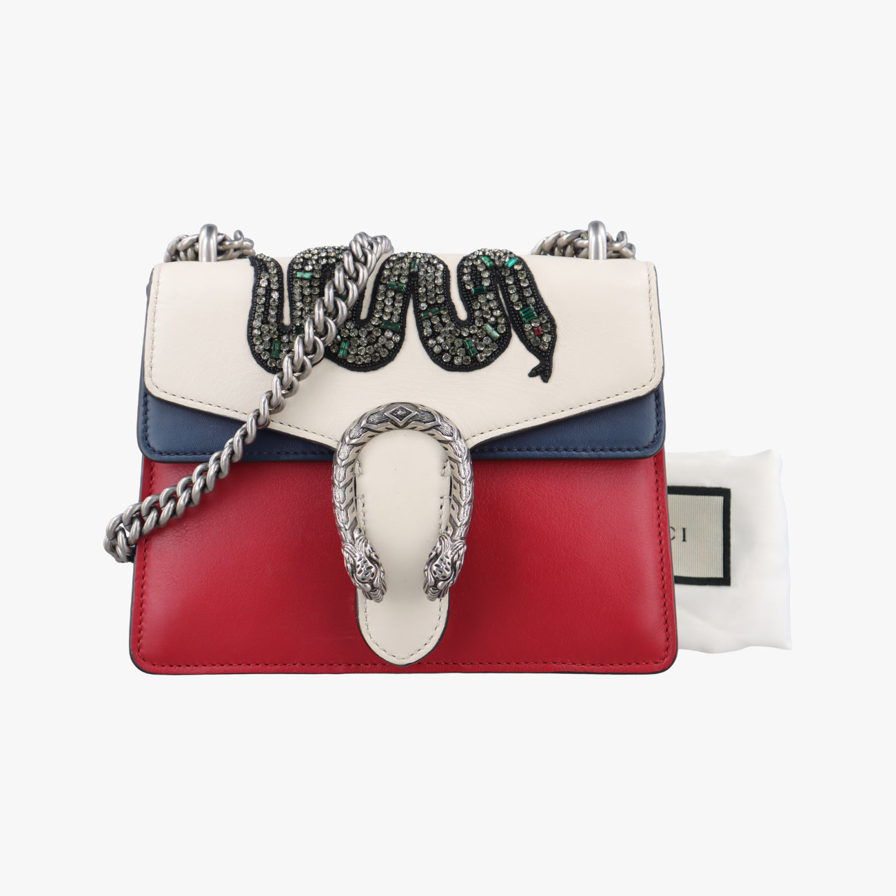 Dionysus Ivory x Red x Navy×Multicolour Leather 421970 I021203688ディオニュソス アイボリー×レッド×ネイビー×マルチカラー レザー 421970 I021203688