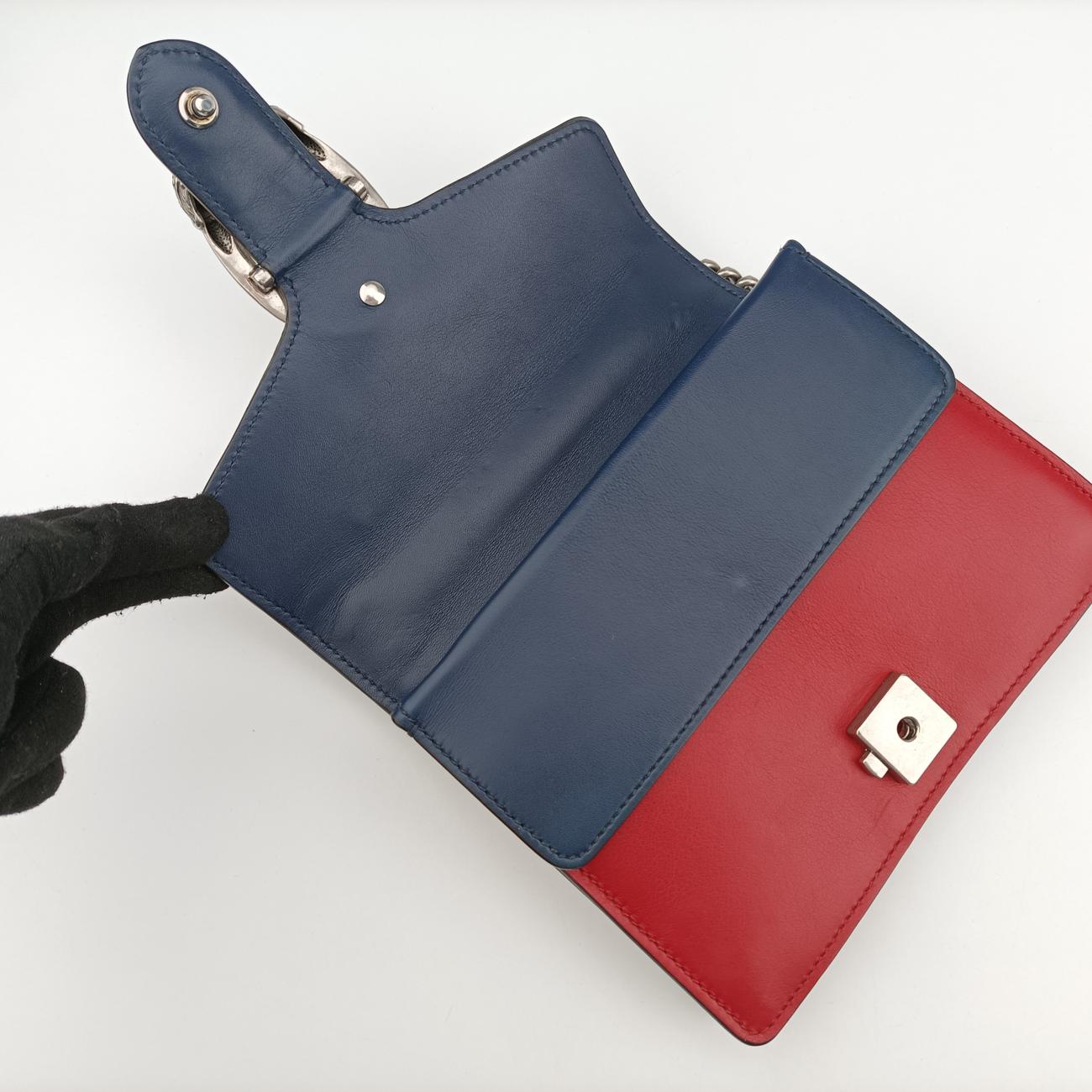 Dionysus Ivory x Red x Navy×Multicolour Leather 421970 I021203688ディオニュソス アイボリー×レッド×ネイビー×マルチカラー レザー 421970 I021203688