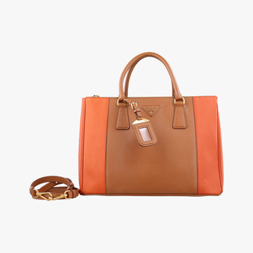 Galleria beige×orange SAFFIANO　Leather B2274C 25ガレリア ベージュ×オレンジ サフィアーノレザー B2274C 25