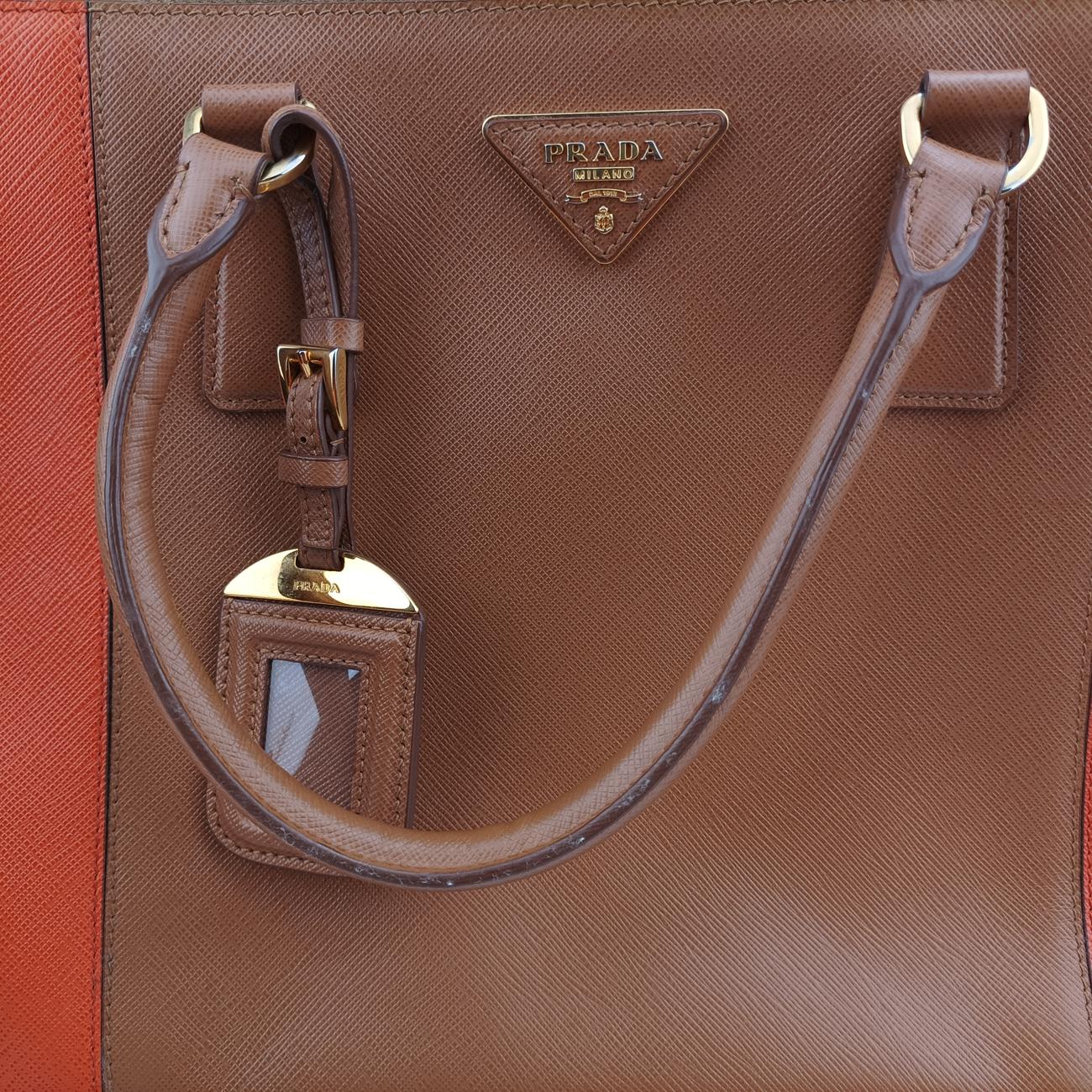 Galleria beige×orange SAFFIANO　Leather B2274C 25ガレリア ベージュ×オレンジ サフィアーノレザー B2274C 25