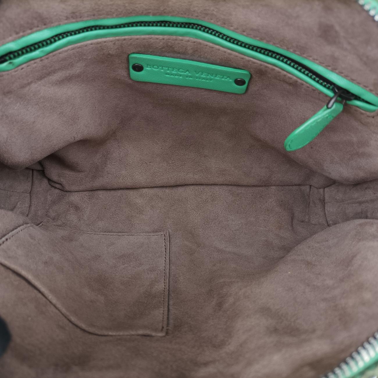 Intrecciato Green Leather×snakeskin B02498862Qイントレチャート グリーン レザー×ヘビ革 B02498862Q