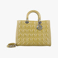 Lady Dior Yellow Patent 09-MA-1120 Aレディディオール イエロー パテント 09-MA-1120 A