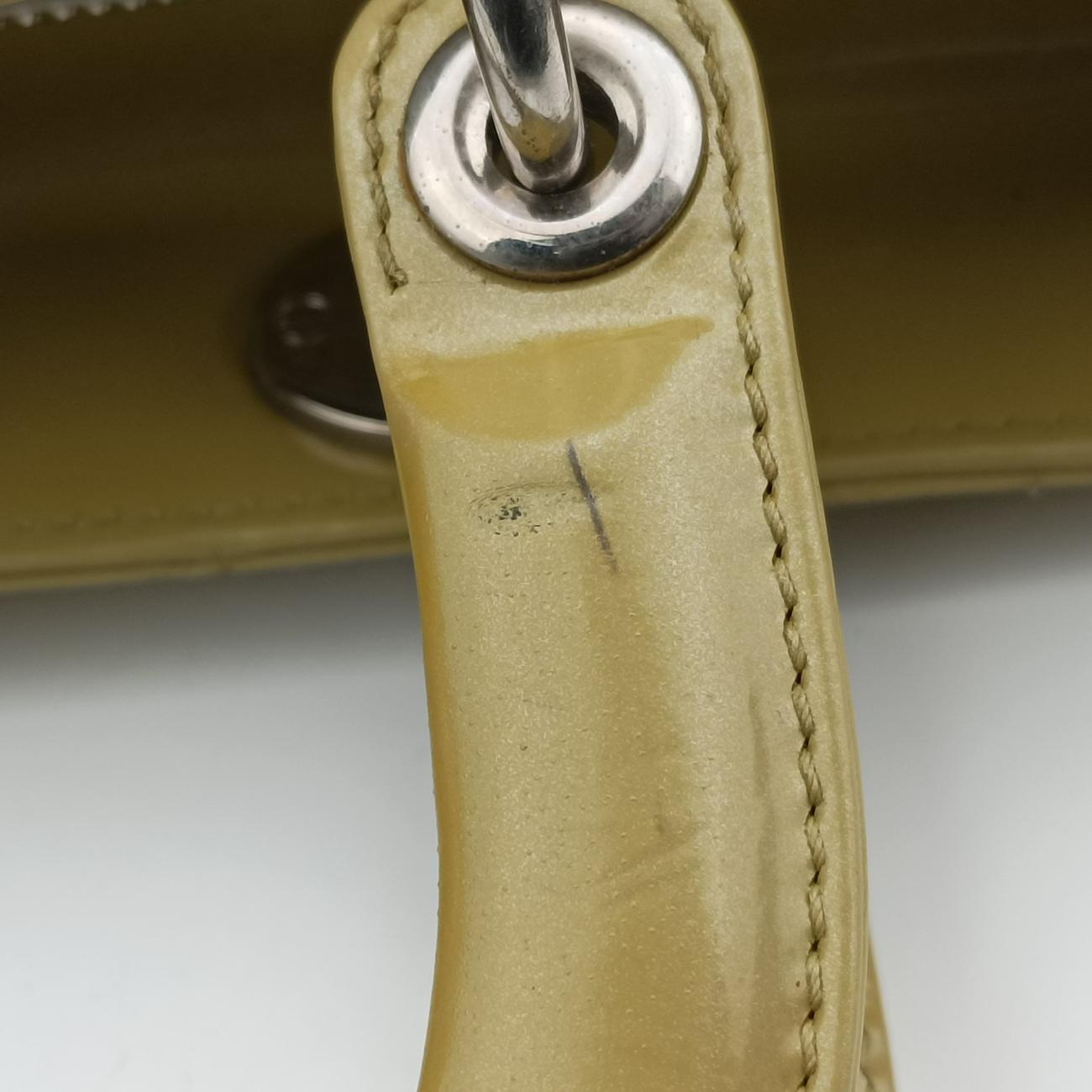 Lady Dior Yellow Patent 09-MA-1120 Aレディディオール イエロー パテント 09-MA-1120 A