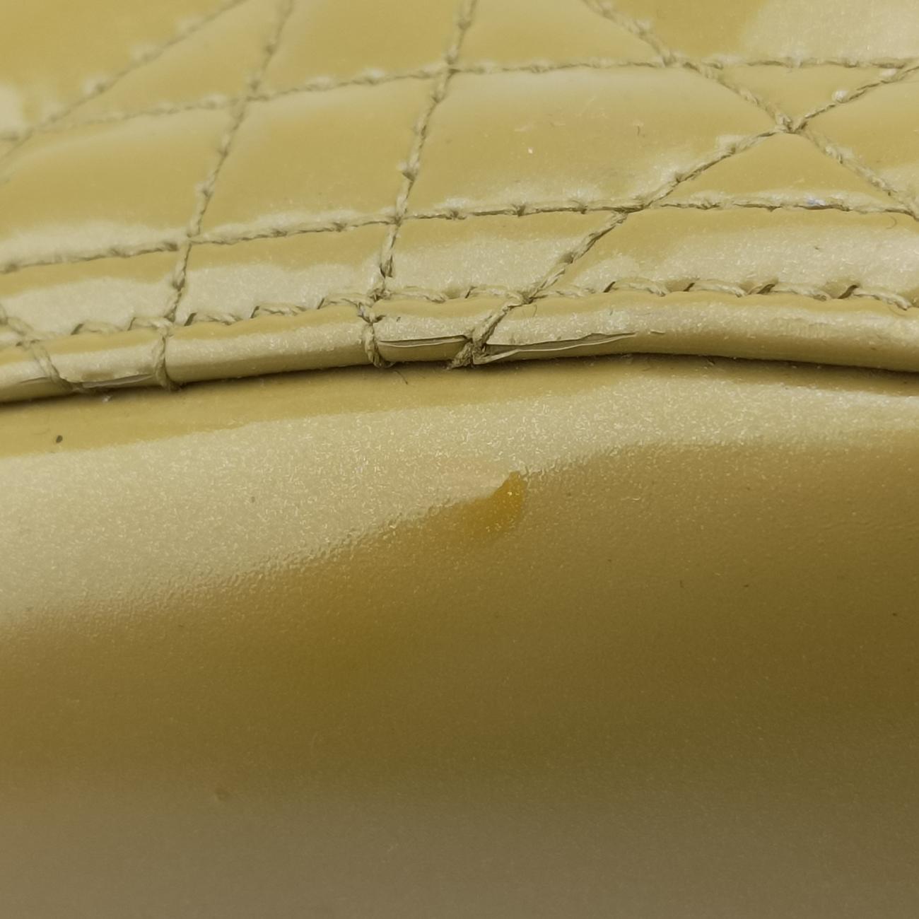 Lady Dior Yellow Patent 09-MA-1120 Aレディディオール イエロー パテント 09-MA-1120 A