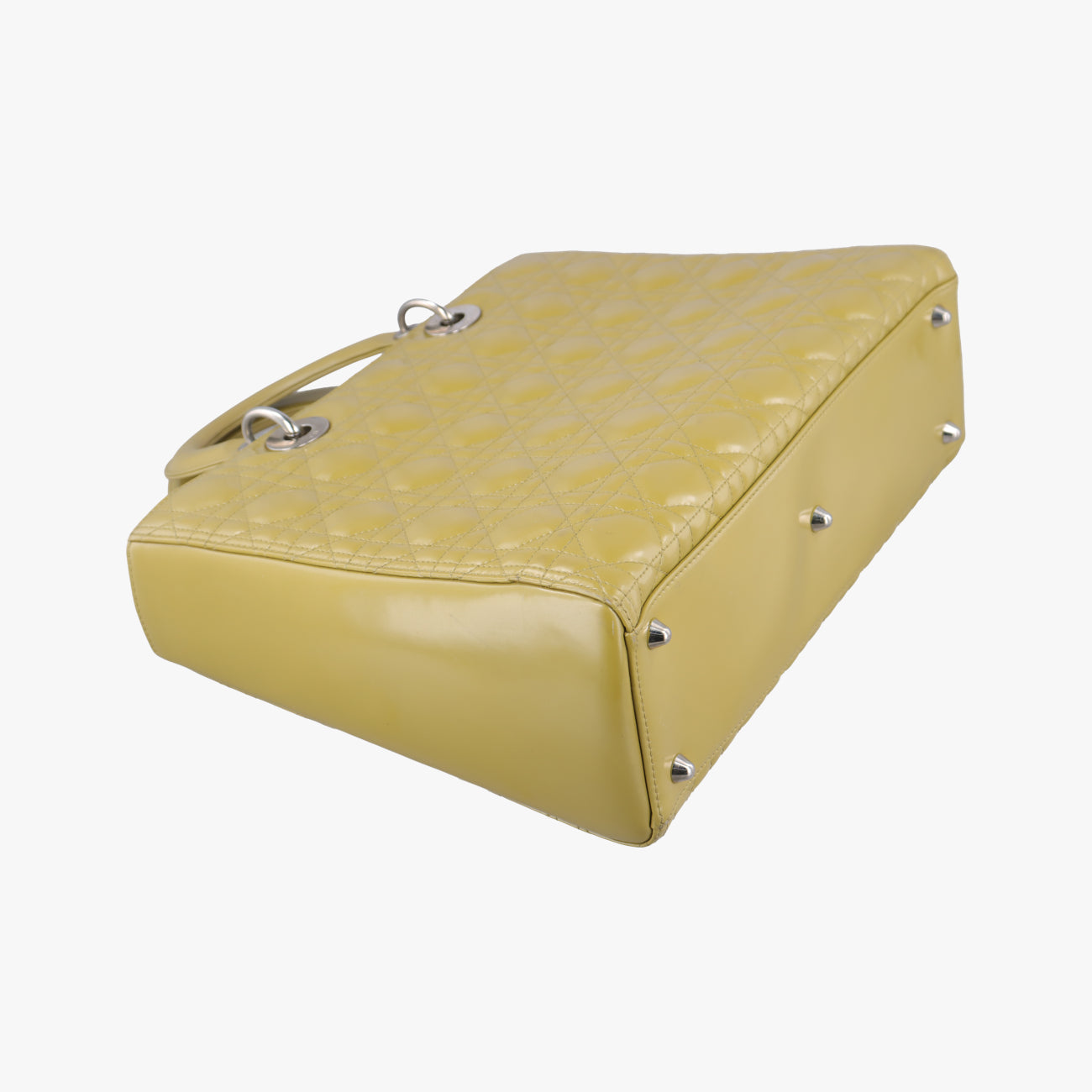 Lady Dior Yellow Patent 09-MA-1120 Aレディディオール イエロー パテント 09-MA-1120 A