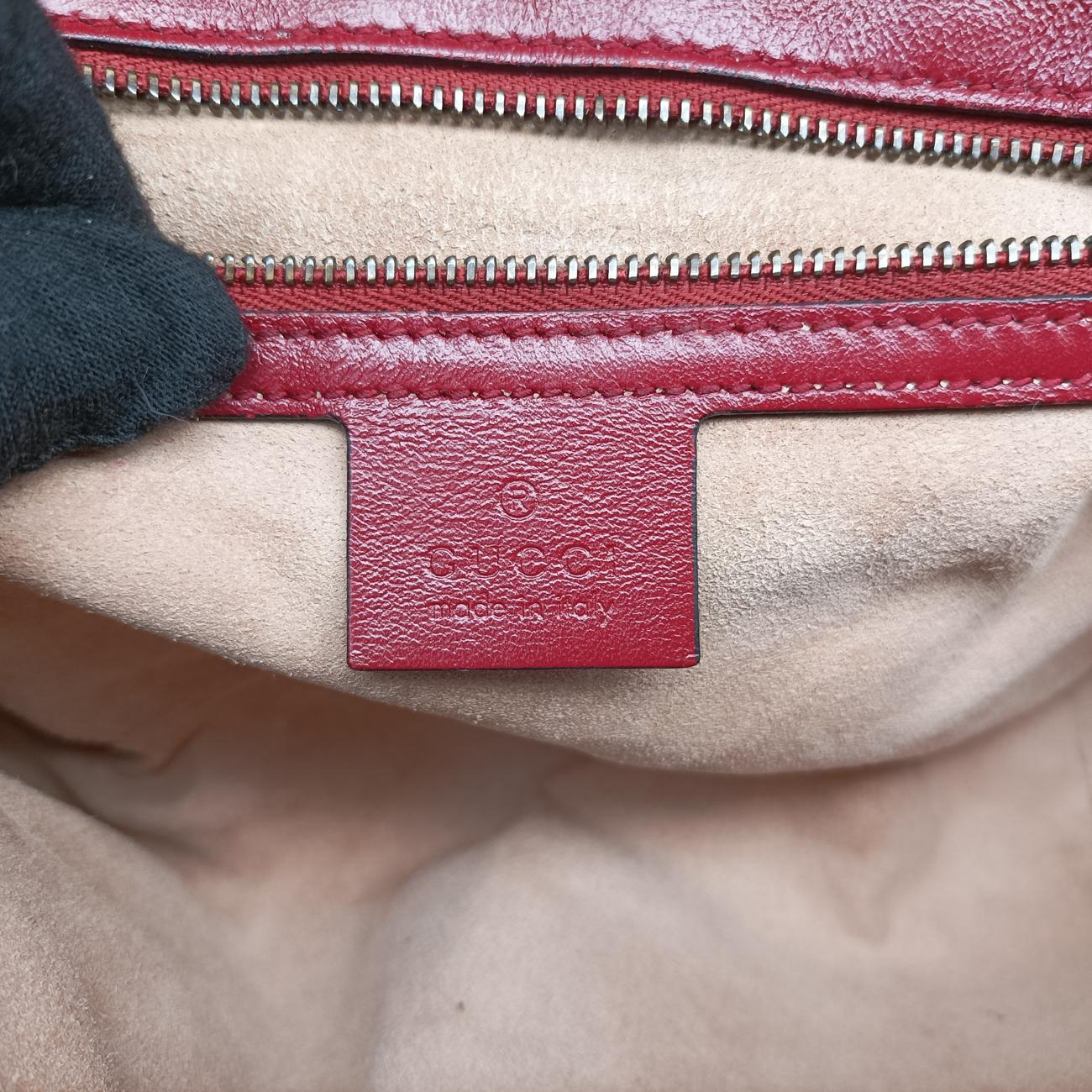 GG Marmont Black×red Leather 443497 F029673235GGマーモント ブラック×レッド レザー 443497 F029673235