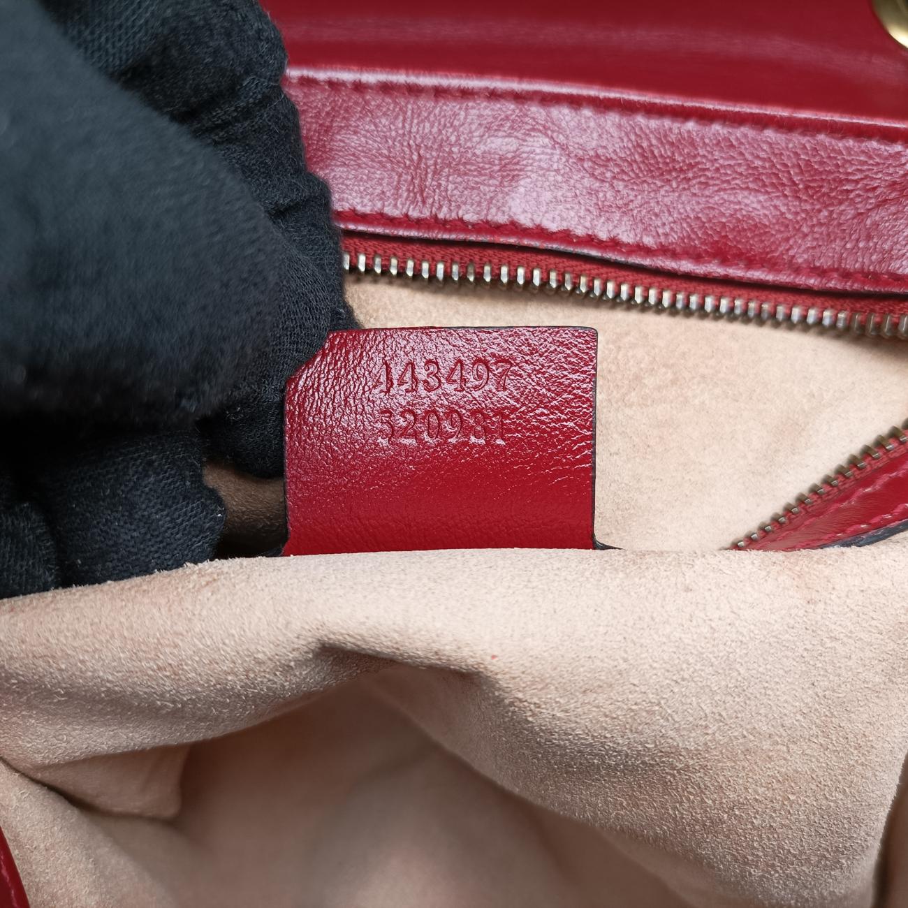 GG Marmont Black×red Leather 443497 F029673235GGマーモント ブラック×レッド レザー 443497 F029673235