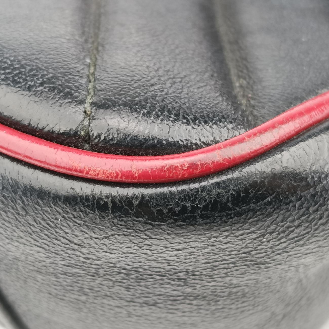 GG Marmont Black×red Leather 443497 F029673235GGマーモント ブラック×レッド レザー 443497 F029673235