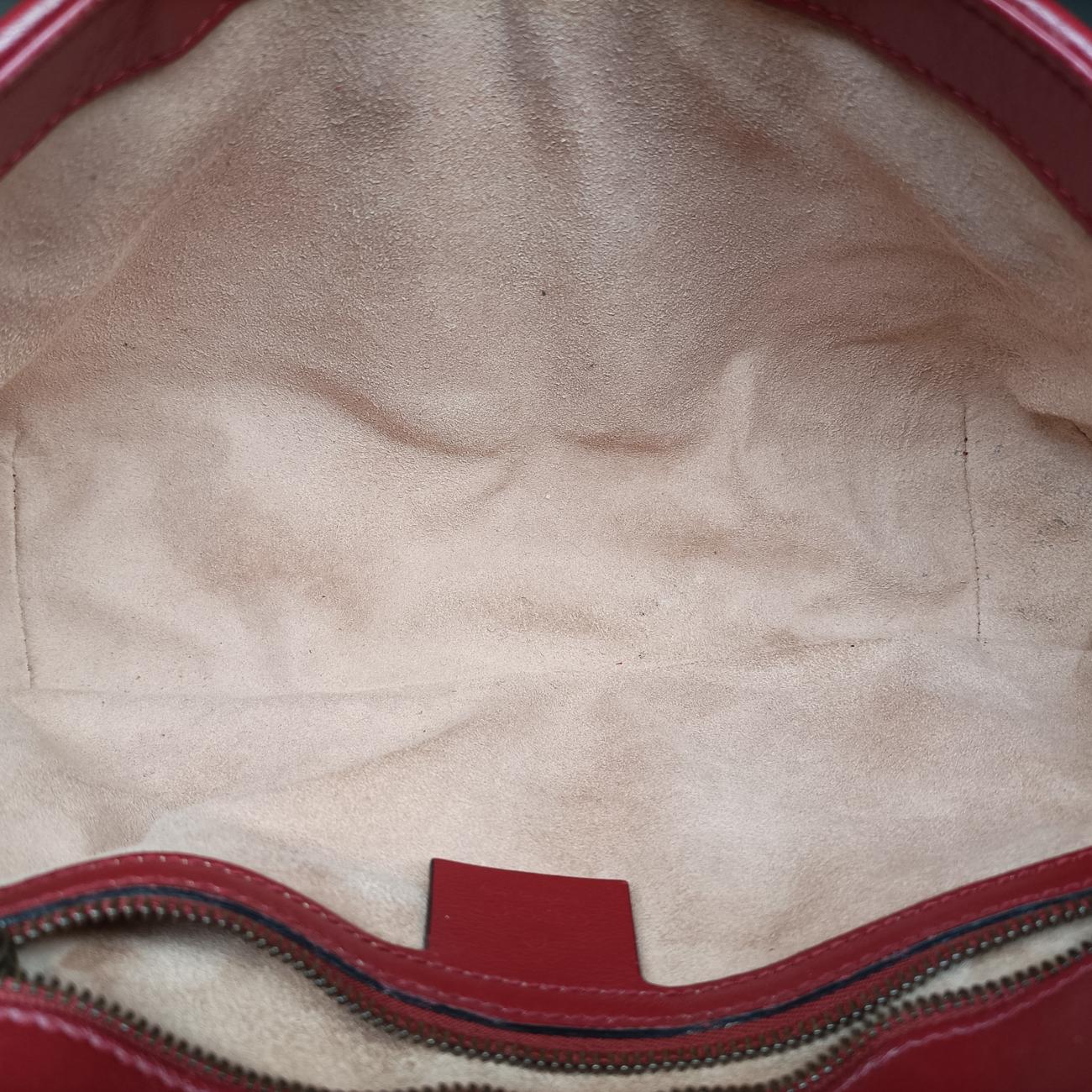 GG Marmont Black×red Leather 443497 F029673235GGマーモント ブラック×レッド レザー 443497 F029673235