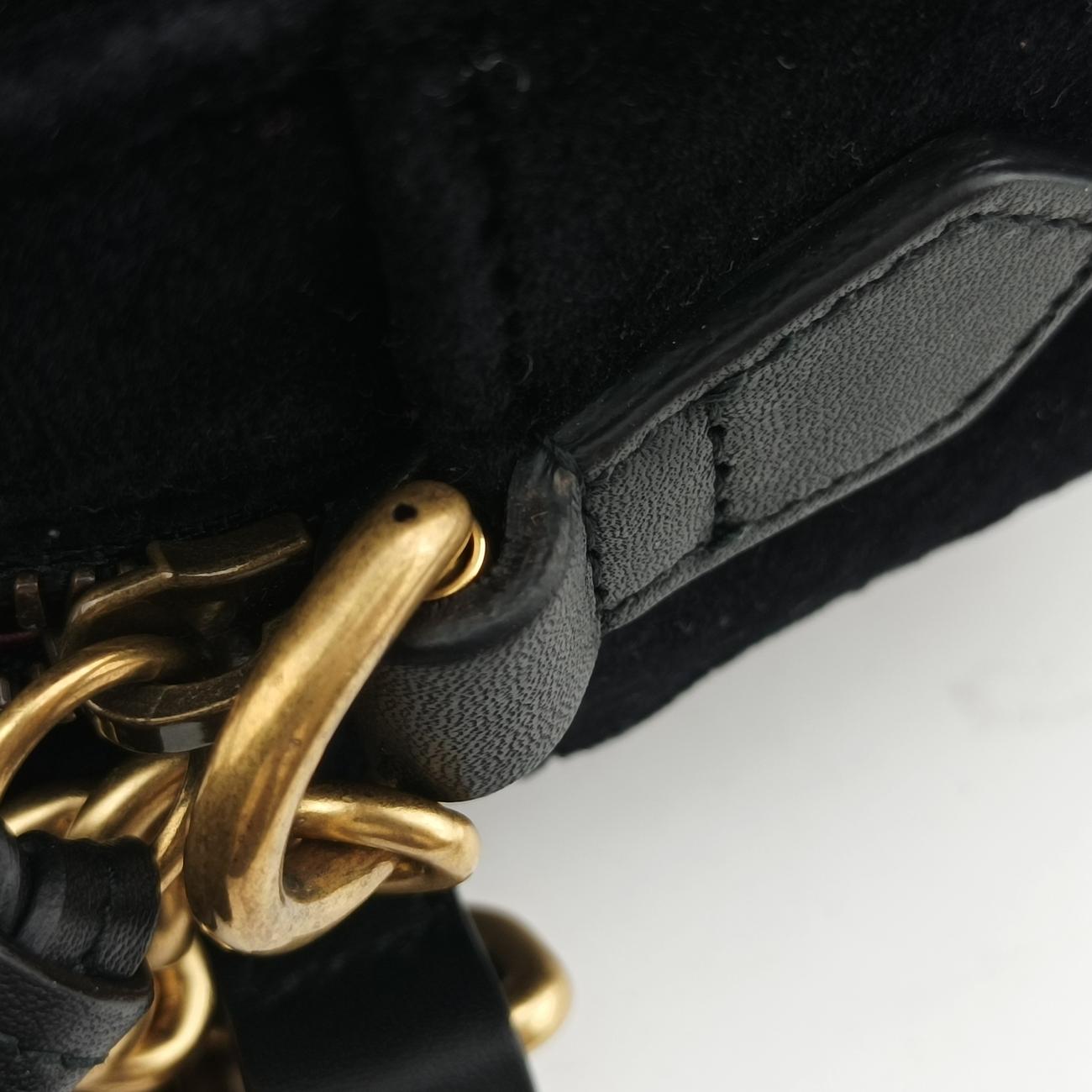 GG Marmont Black×Multicolor velour 447632 E026133117GGマーモント ブラック×マルチカラー ベロア 447632 E026133117