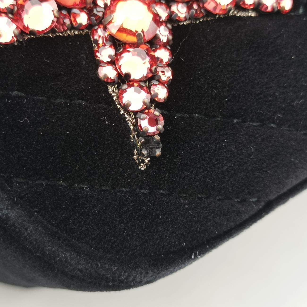 GG Marmont Black×Multicolor velour 447632 E026133117GGマーモント ブラック×マルチカラー ベロア 447632 E026133117