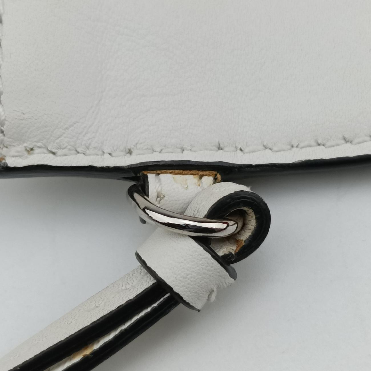 Cannage Detail Shopper Tote White Leather 01-RU-0136カナージュディテール ショッパートート ホワイト レザー 01-RU-0136