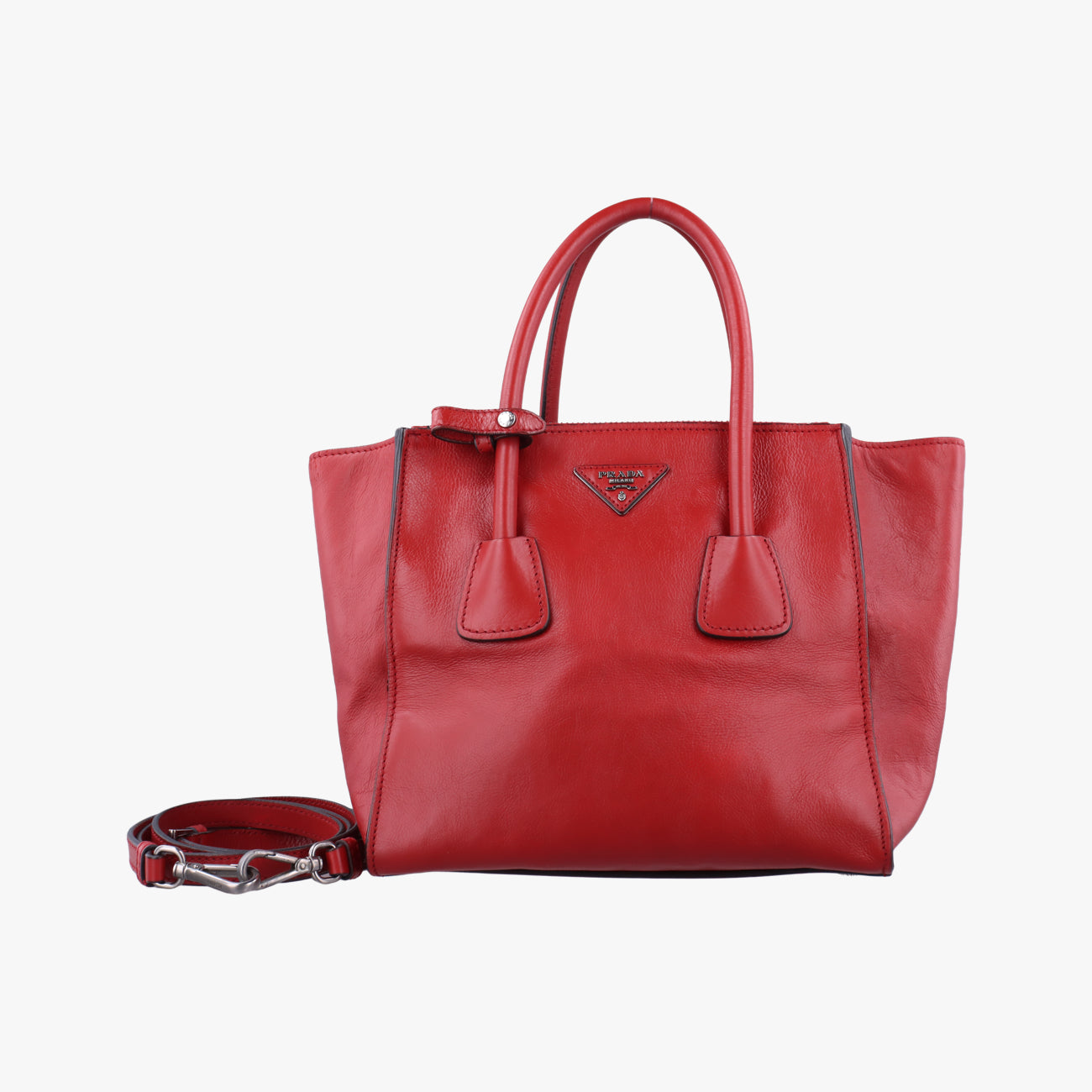 Twin Pocket Winged Tote Red Leather BN2619 180ツイン ポケット ウィング トート レッド レザー BN2619 180