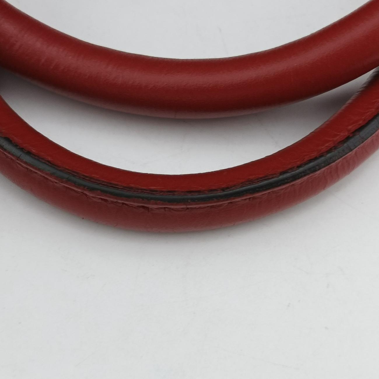 Twin Pocket Winged Tote Red Leather BN2619 180ツイン ポケット ウィング トート レッド レザー BN2619 180