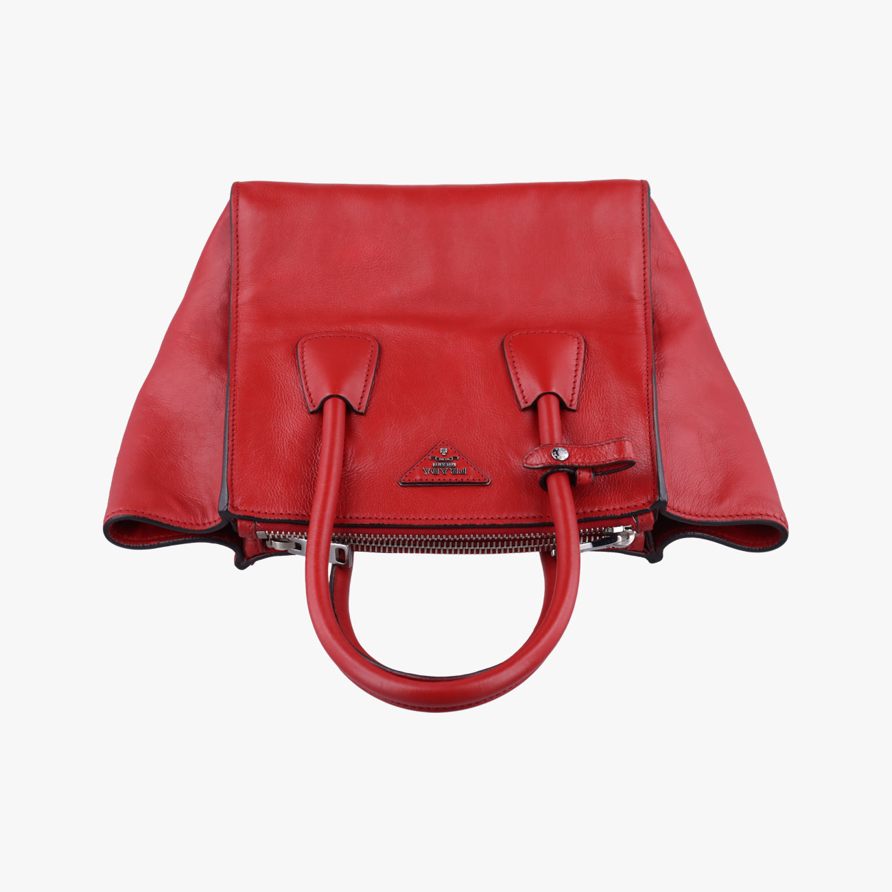 Twin Pocket Winged Tote Red Leather BN2619 180ツイン ポケット ウィング トート レッド レザー BN2619 180