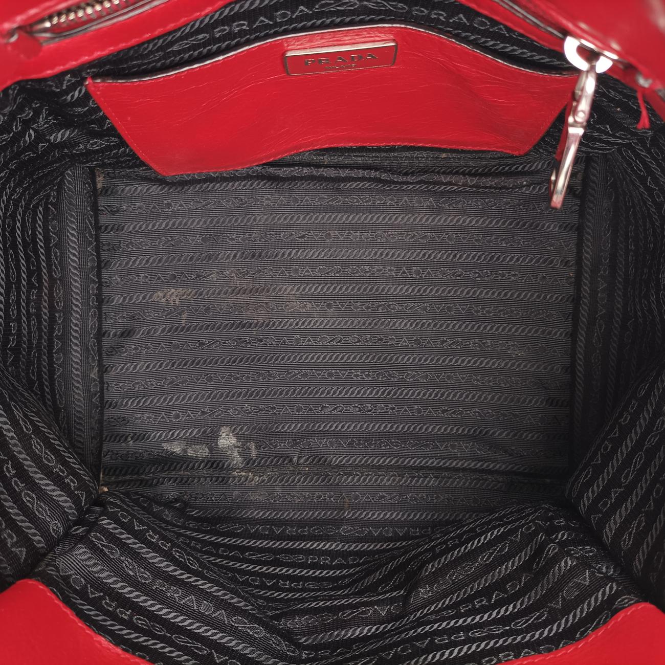 Twin Pocket Winged Tote Red Leather BN2619 180ツイン ポケット ウィング トート レッド レザー BN2619 180