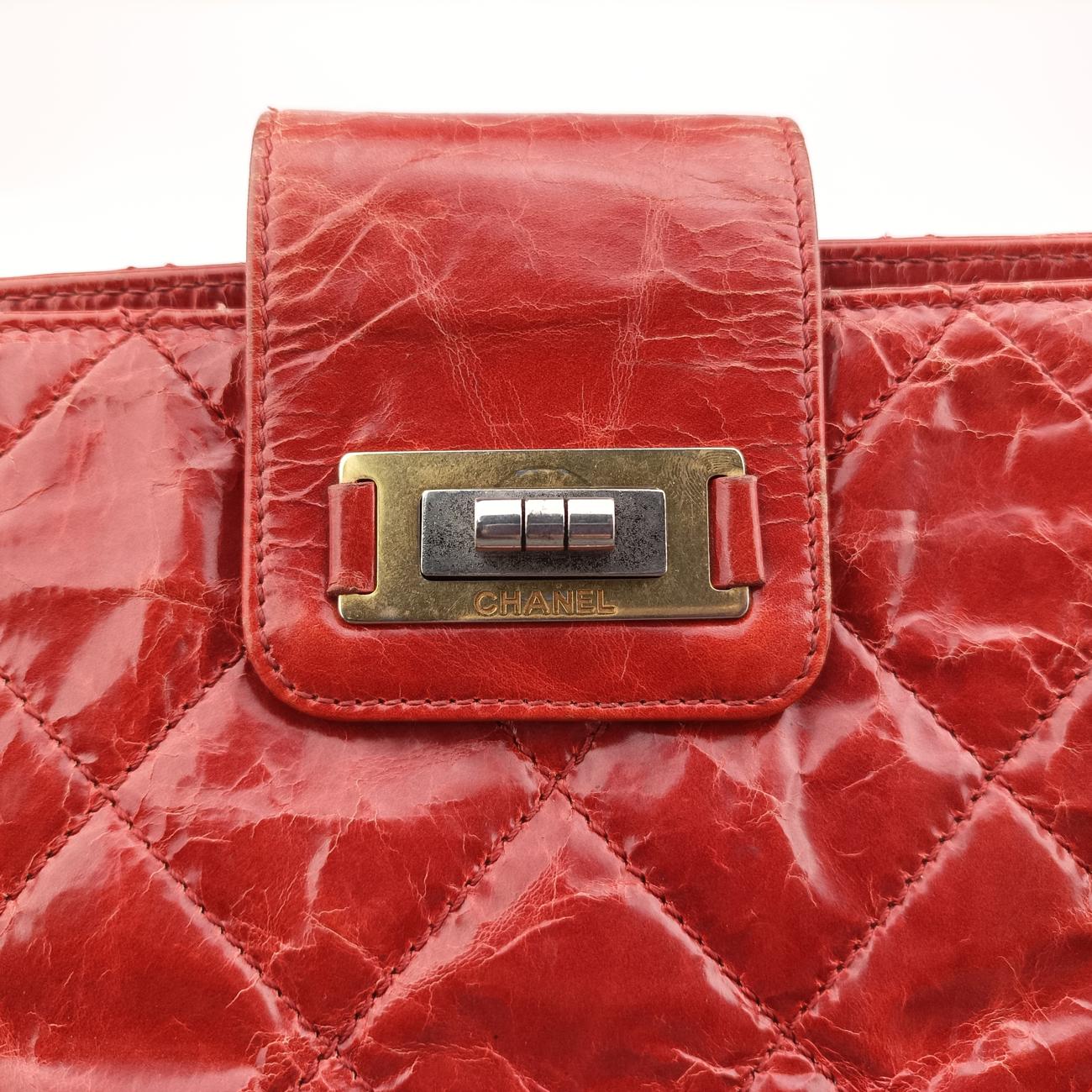2.55 Matelasse Red Leather A66817 157460522.55 マトラッセ レッド レザー A66817 15746052