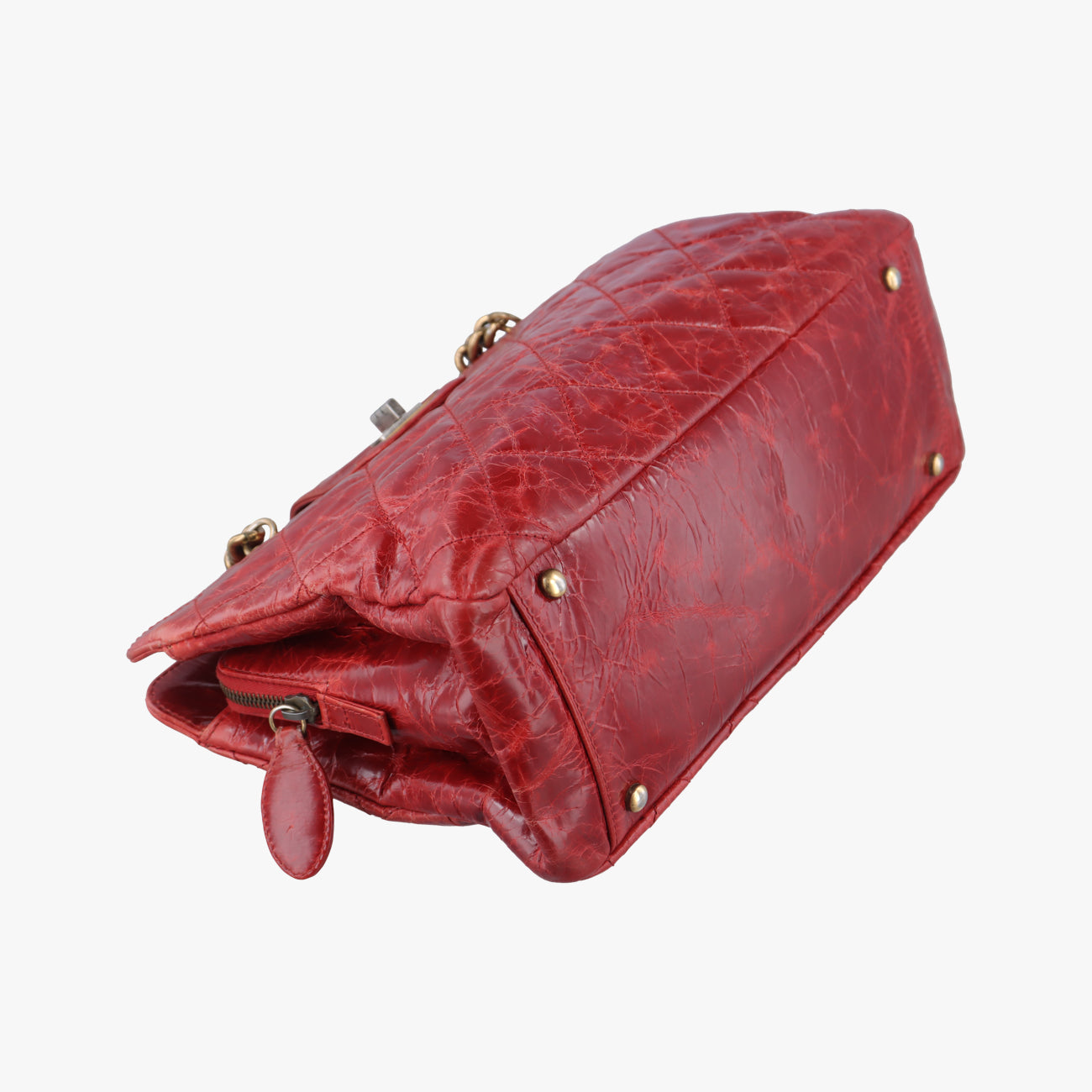 2.55 Matelasse Red Leather A66817 157460522.55 マトラッセ レッド レザー A66817 15746052