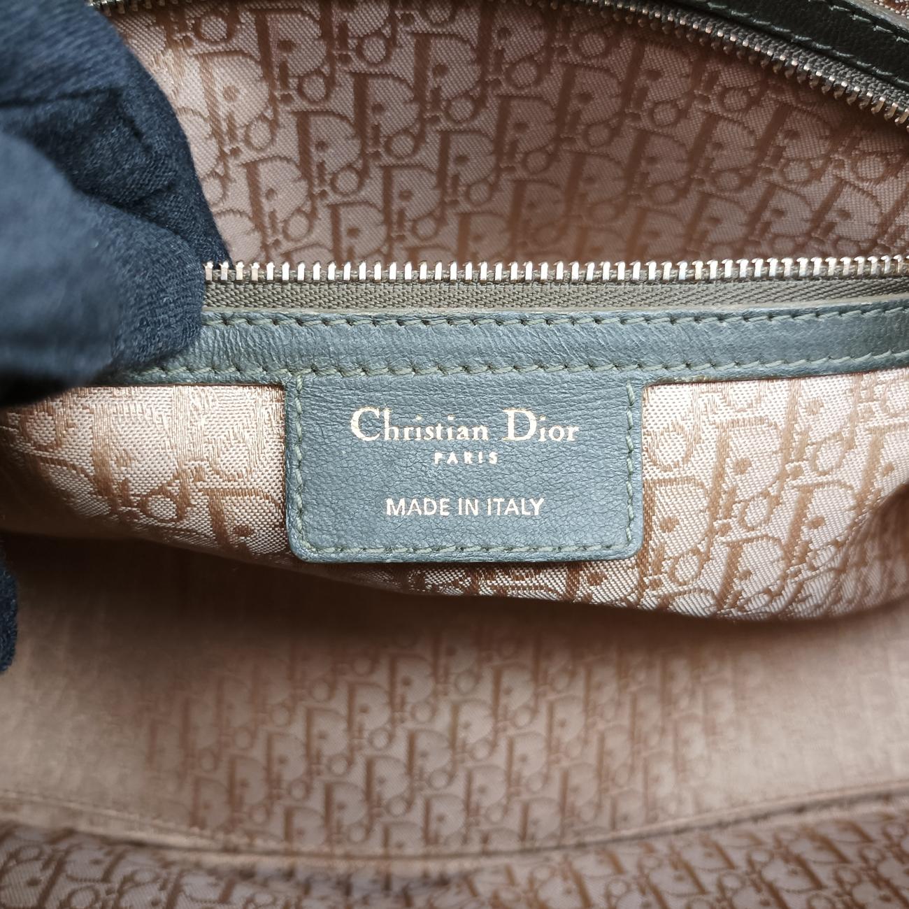 Lady Dior Green lambskin 08-MA-0140レディディオール グリーン ラムスキン 08-MA-0140
