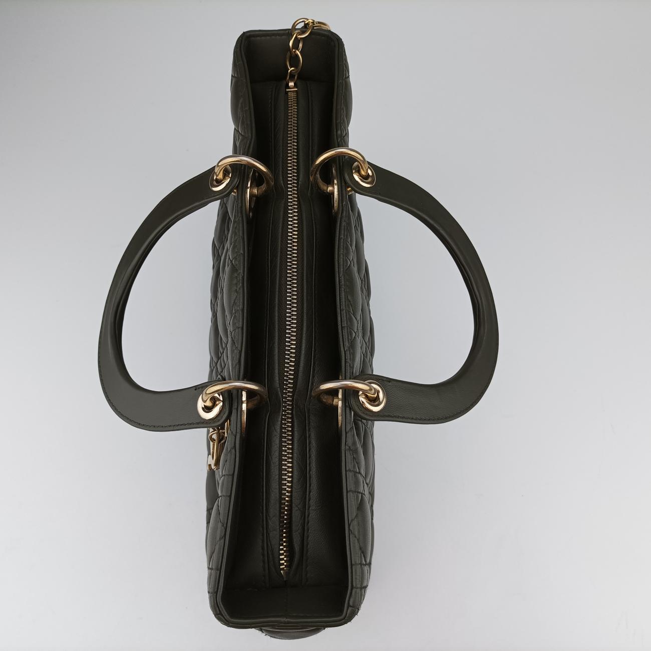 Lady Dior Green lambskin 08-MA-0140レディディオール グリーン ラムスキン 08-MA-0140