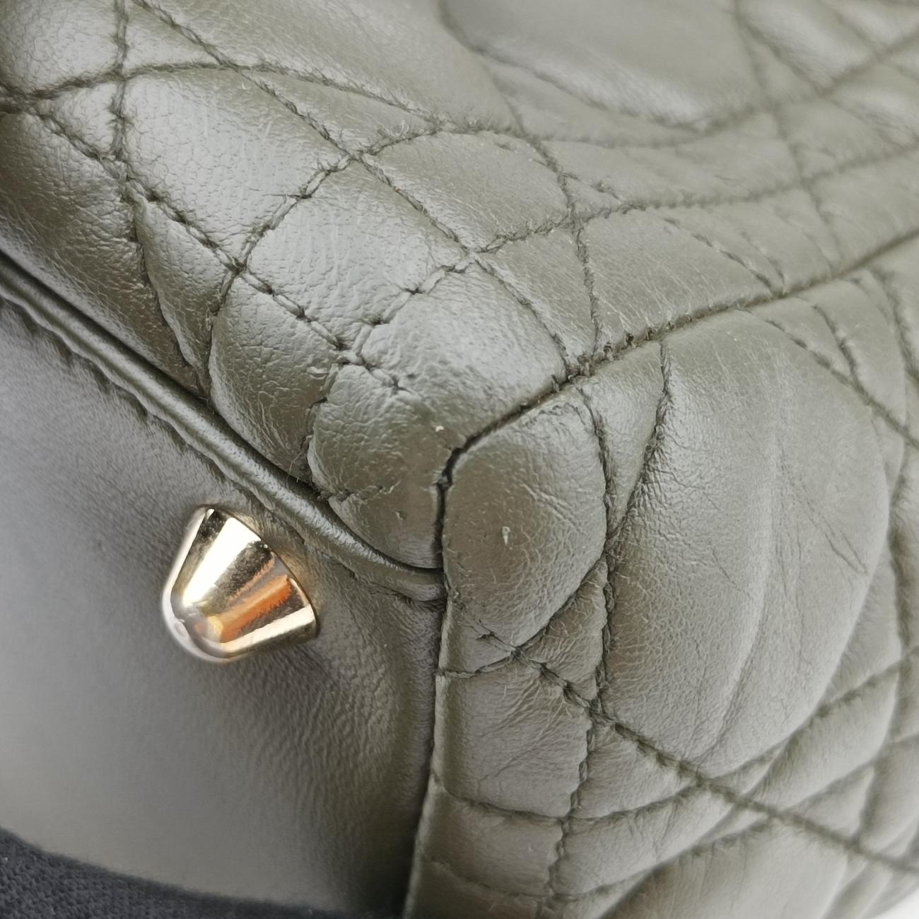 Lady Dior Green lambskin 08-MA-0140レディディオール グリーン ラムスキン 08-MA-0140
