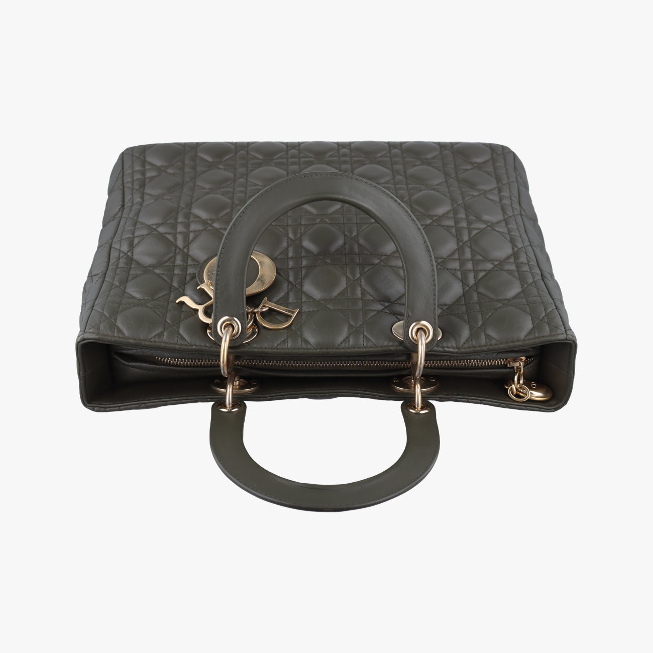 Lady Dior Green lambskin 08-MA-0140レディディオール グリーン ラムスキン 08-MA-0140