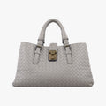 Roma Intrecciato Grey lambskin B07264524Kローマ イントレチャート グレー ラムスキン B07264524K