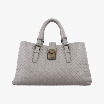 Roma Intrecciato Grey lambskin B07264524Kローマ イントレチャート グレー ラムスキン B07264524K