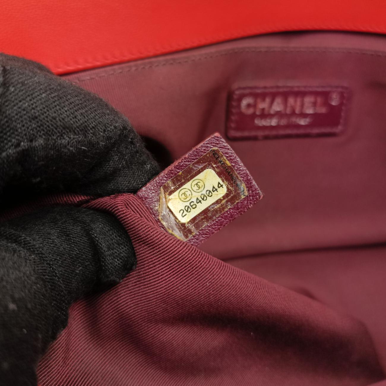 BOY CHANEL Orange lambskin A92828 20640044ボーイシャネル オレンジ ラムスキン A92828 20640044