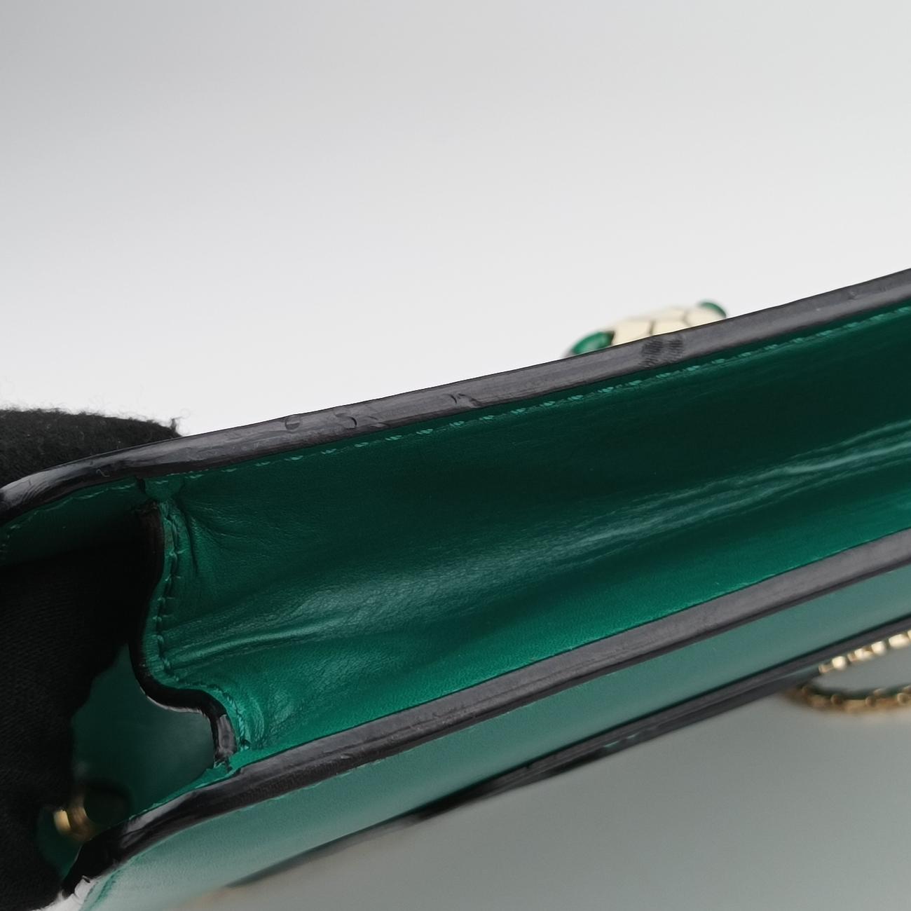 Serpenti Forever Green leather MM.M13.34566セルペンティ フォーエバー グリーン レザー MM.M13.34566
