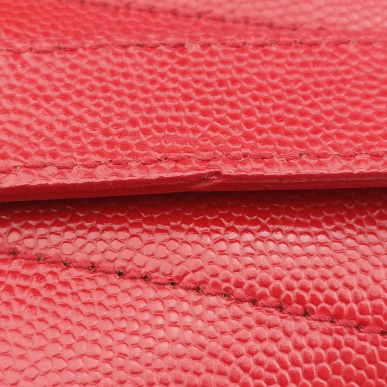 ENVELOPE Red Cavier skin 354118 ARS354118.0314モノグラム レッド キャビアスキン 354118 ARS354118.0314