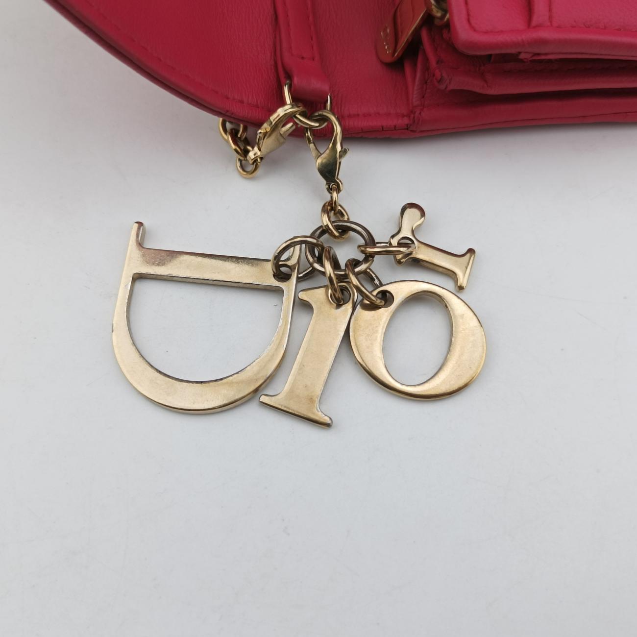 Lady Dior cannage Pink lambskin 02-LU-0172レディディオール カナージュ ピンク ラムスキン 02-LU-0172