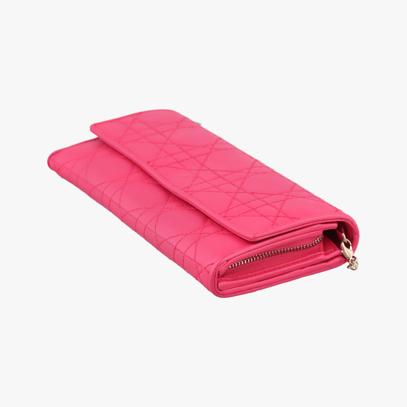 Lady Dior cannage Pink lambskin 02-LU-0172レディディオール カナージュ ピンク ラムスキン 02-LU-0172