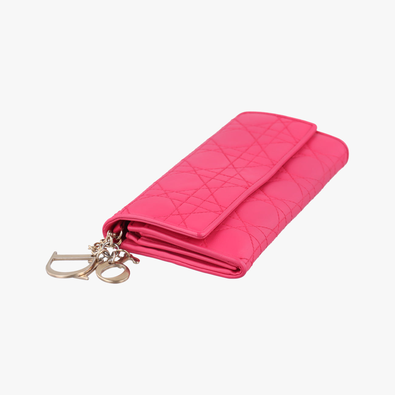 Lady Dior cannage Pink lambskin 02-LU-0172レディディオール カナージュ ピンク ラムスキン 02-LU-0172