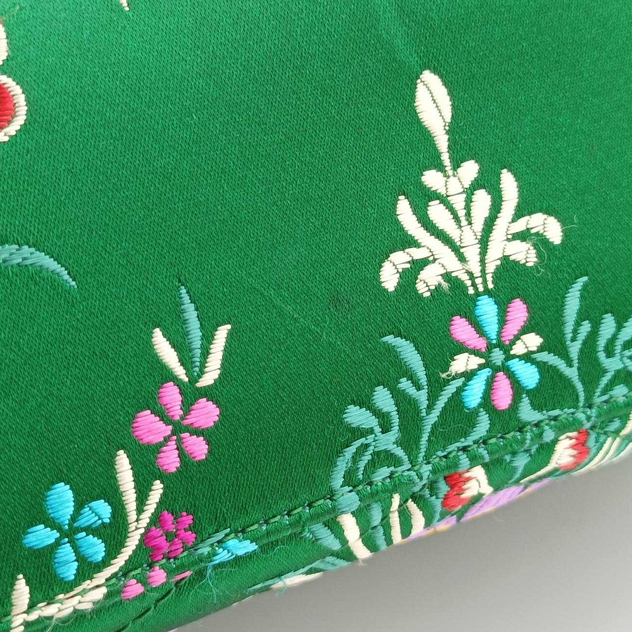 GG Marmont Green×Multicolour silk 443496 D021916302GGマーモント グリーン×マルチカラー シルク 443496 D021916302