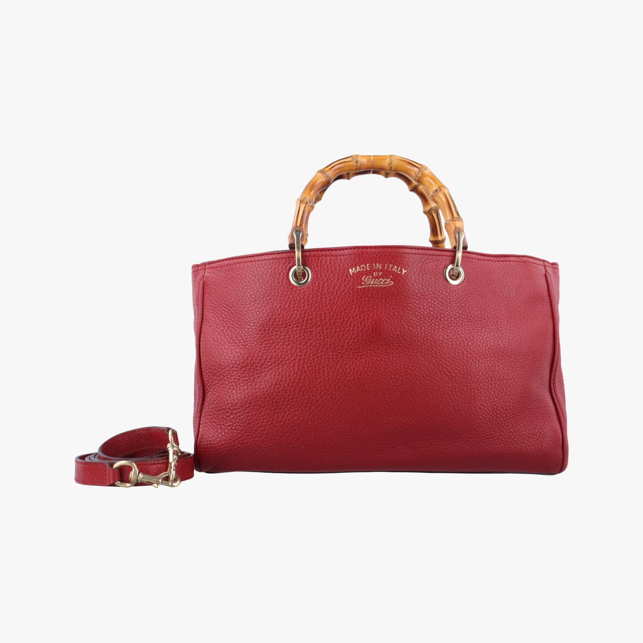 Bamboo Shopper Red Leather 323660 I014465352バンブーショッパー レッド レザー 323660 I014465352