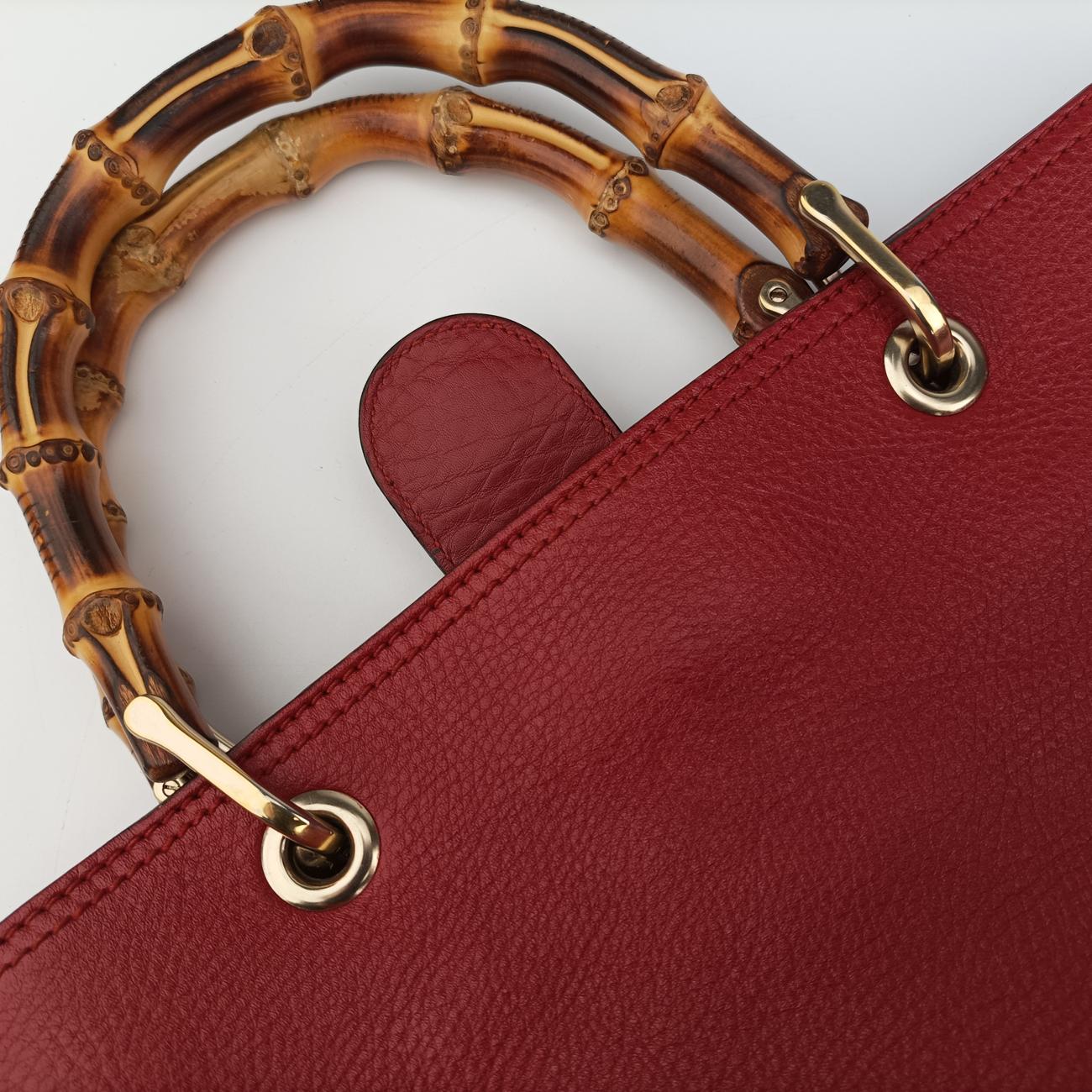 Bamboo Shopper Red Leather 323660 I014465352バンブーショッパー レッド レザー 323660 I014465352