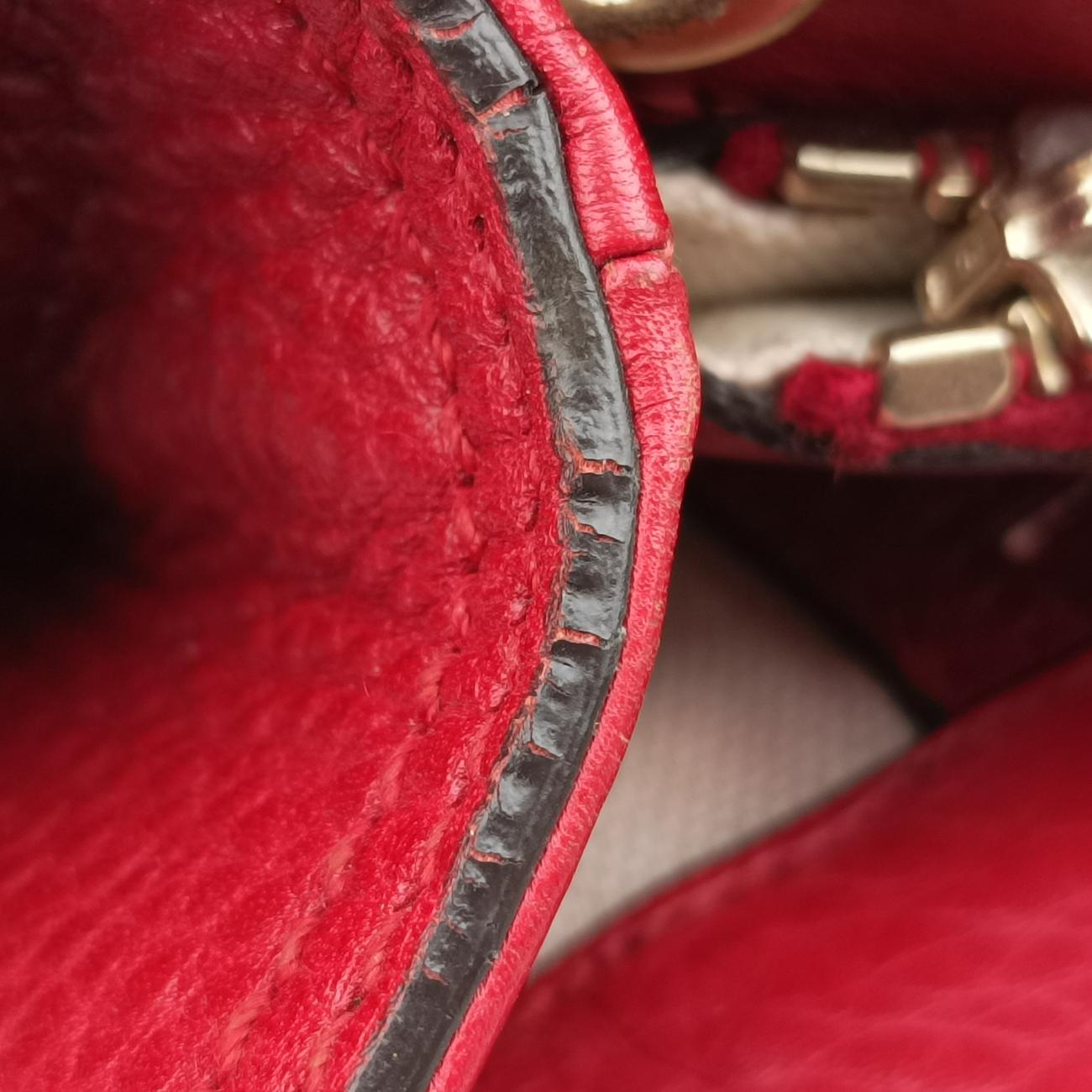 Bamboo Shopper Red Leather 323660 I014465352バンブーショッパー レッド レザー 323660 I014465352