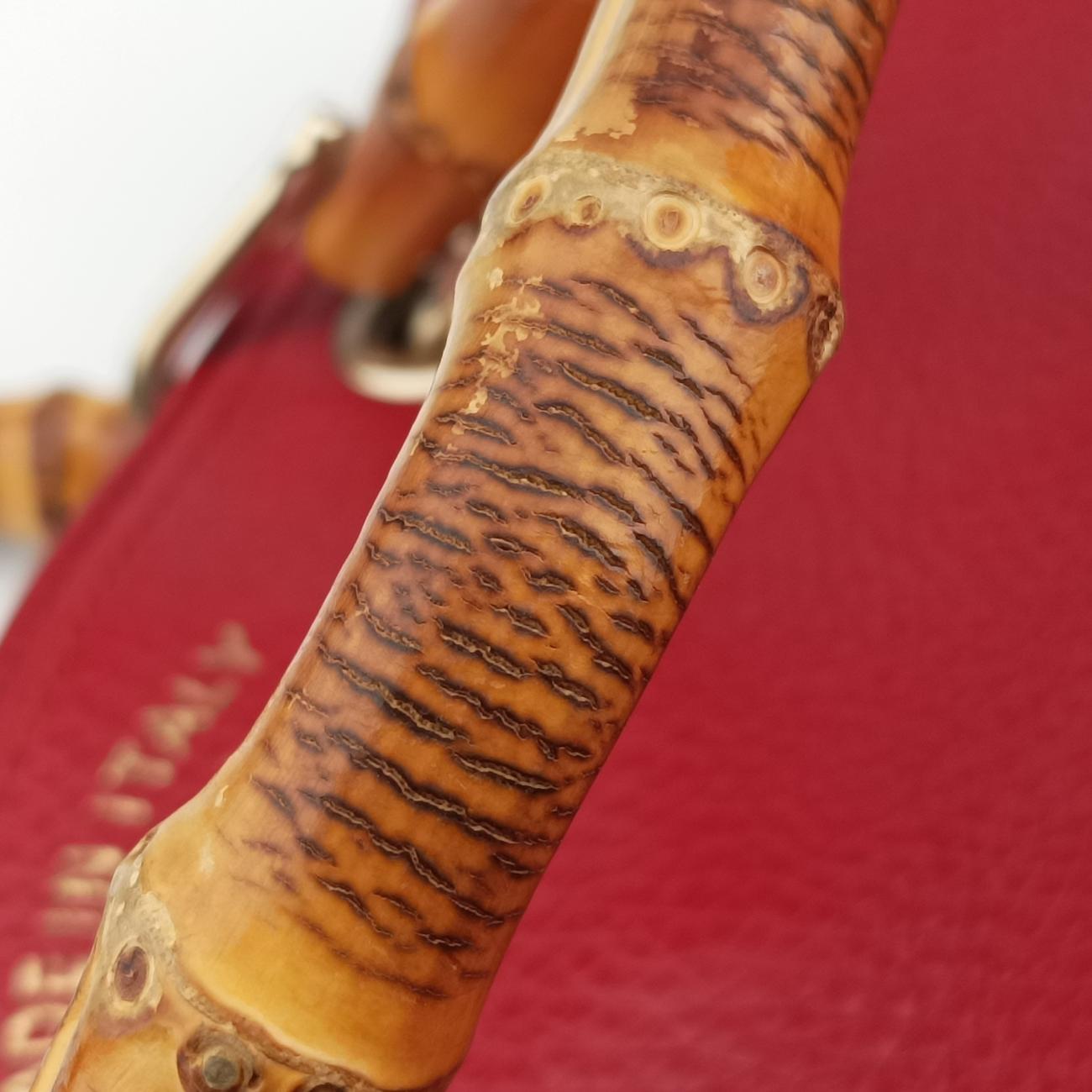 Bamboo Shopper Red Leather 323660 I014465352バンブーショッパー レッド レザー 323660 I014465352