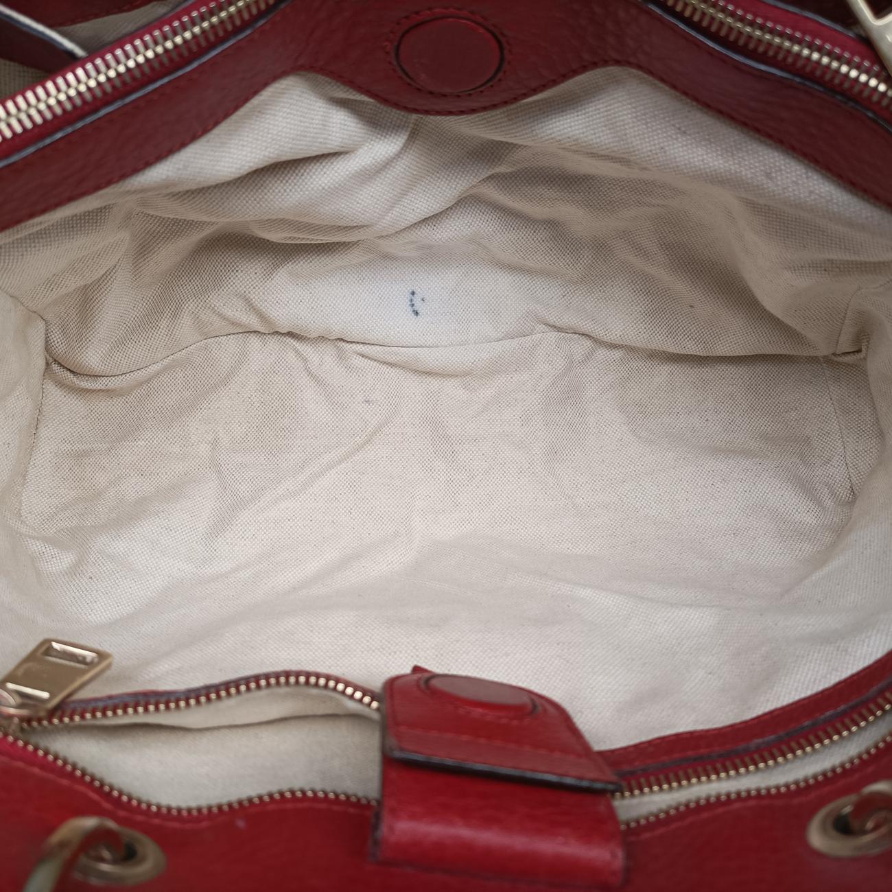 Bamboo Shopper Red Leather 323660 I014465352バンブーショッパー レッド レザー 323660 I014465352