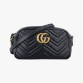 GG Marmont Black Leather 447632 C024512307GGマーモント ブラック レザー 447632 C024512307
