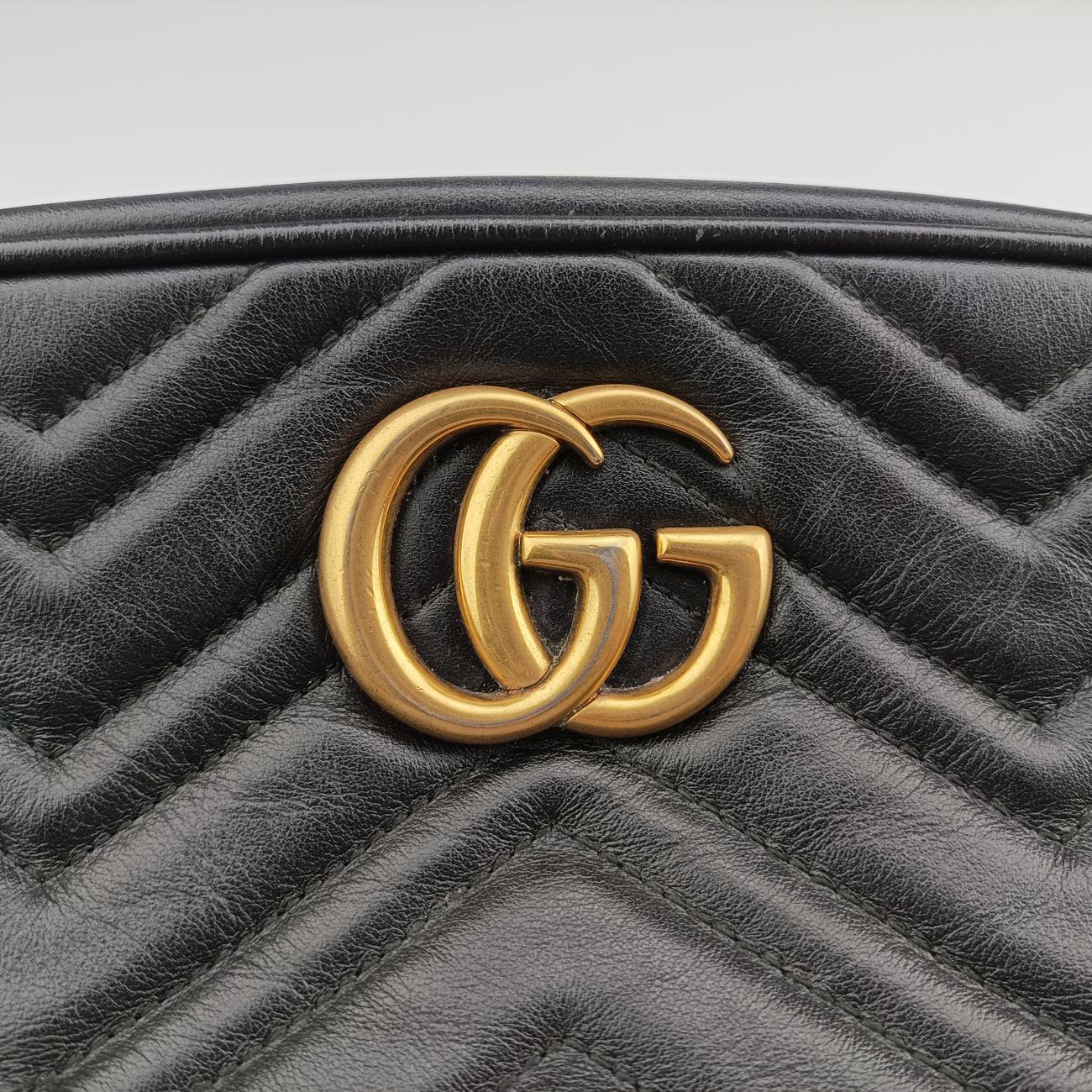 GG Marmont Black Leather 447632 C024512307GGマーモント ブラック レザー 447632 C024512307