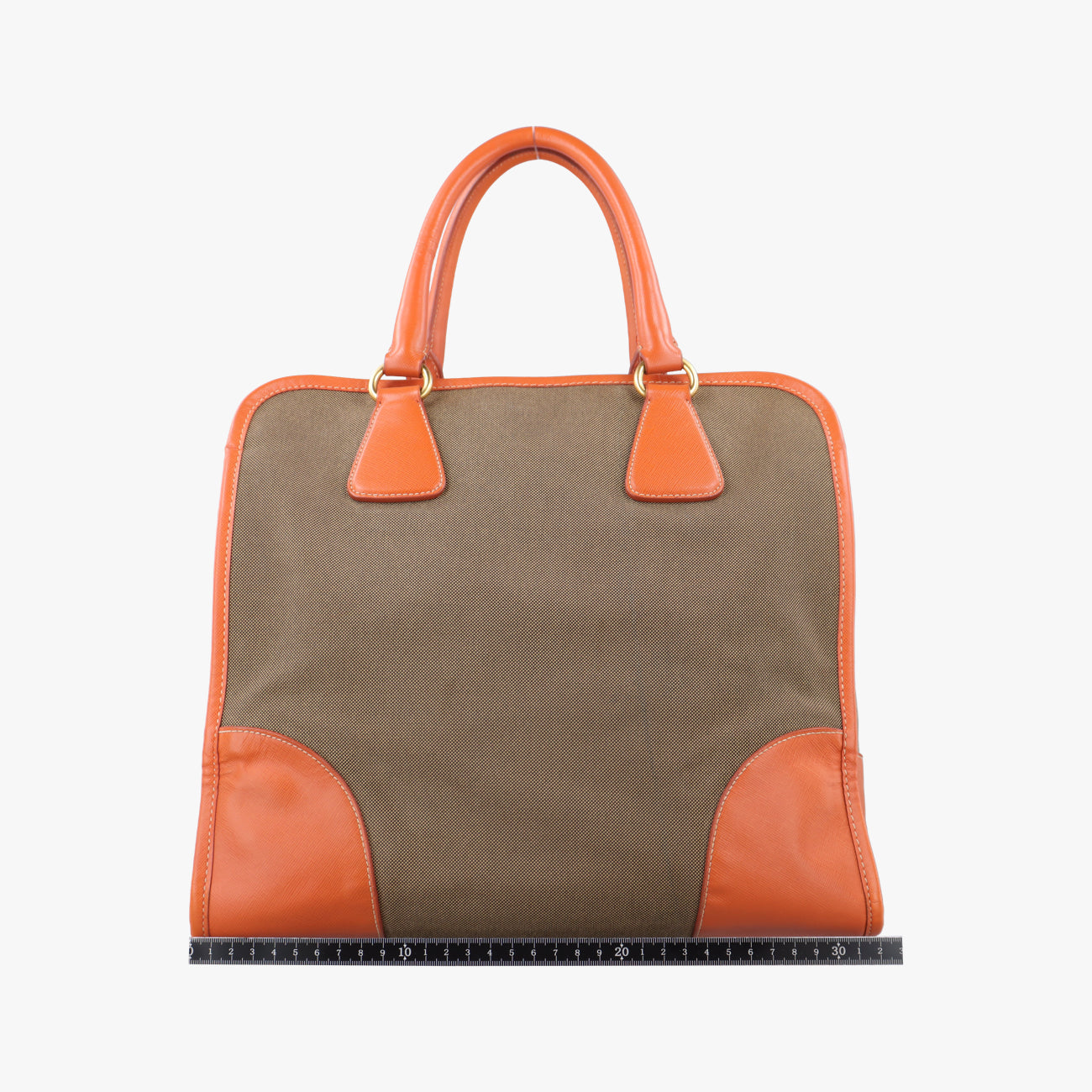 logo jacquard Orange×beige Fabric × SAFFIANO Leather 194ロゴジャガード オレンジ×ベージュ ファブリック×サフィアーノレザー 194