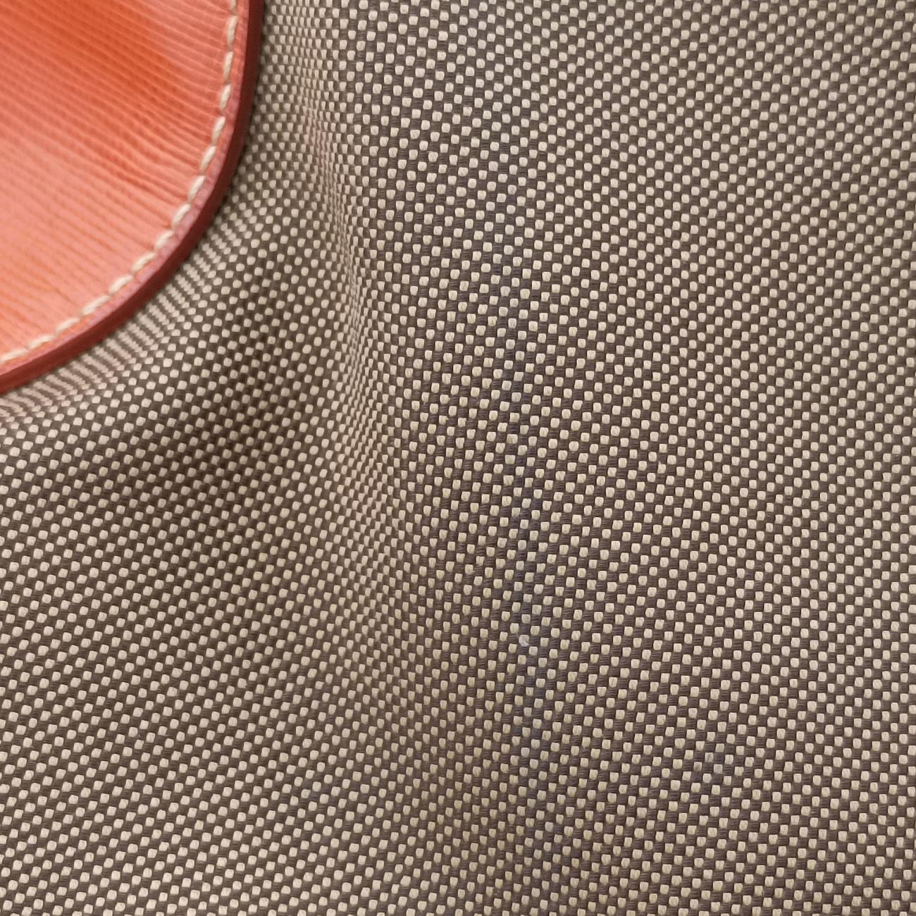 logo jacquard Orange×beige Fabric × SAFFIANO Leather 194ロゴジャガード オレンジ×ベージュ ファブリック×サフィアーノレザー 194